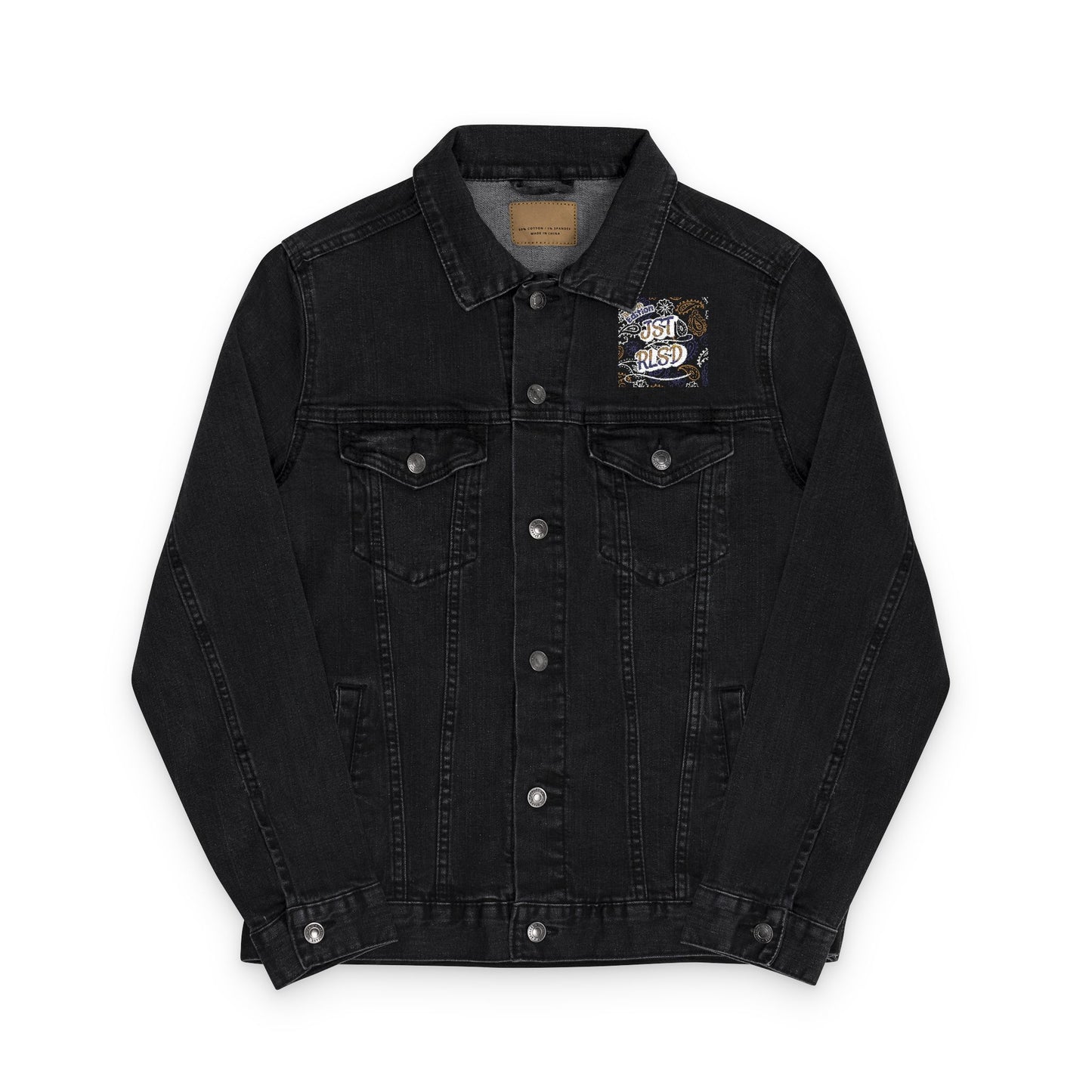 Stylish Unisex Embroidered Denim Jacket - Trendy, Casual, Fashion Statement, Perfect for Every Occasion, Gifts, Summer Layering