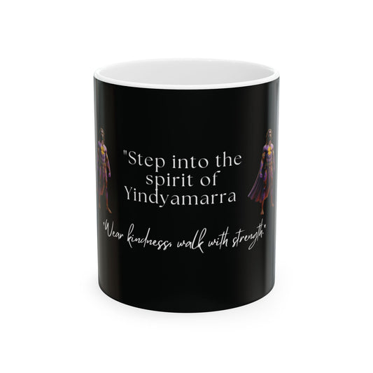 Yindyamarra Ceramic Mug, (11oz, 15oz)