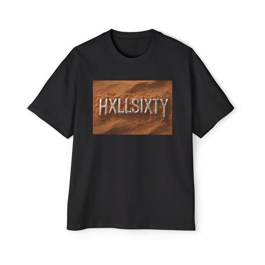 Unisex Graphic Tee — 'HXLLSIXTY' Desert Texture Oversized Shirt