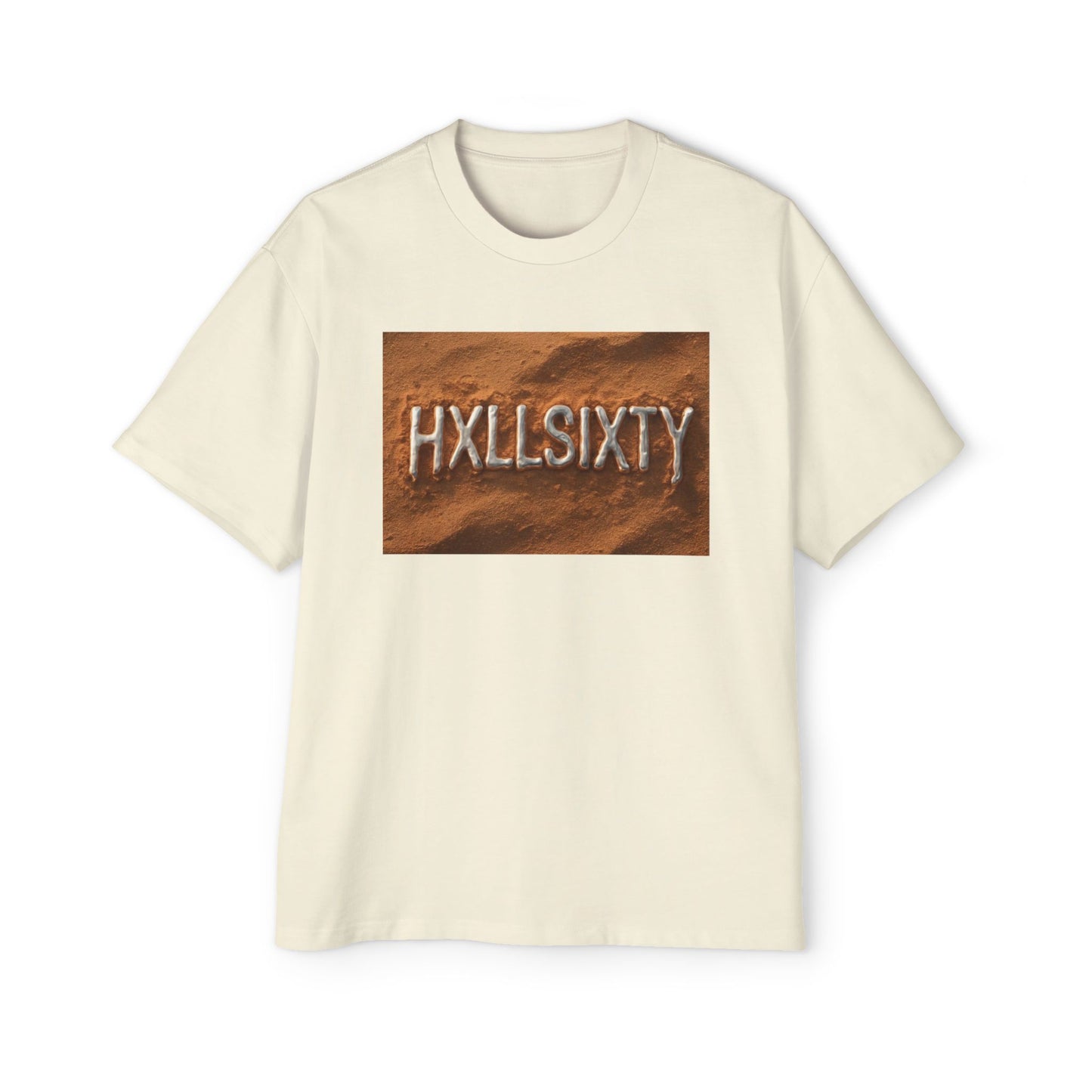 Unisex Graphic Tee — 'HXLLSIXTY' Desert Texture Oversized Shirt