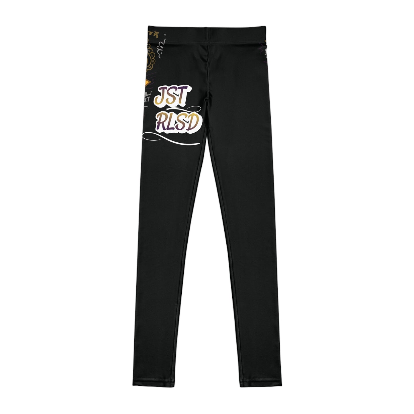 JST RLSD Youth 'Royalty' Black Paisley Leggings