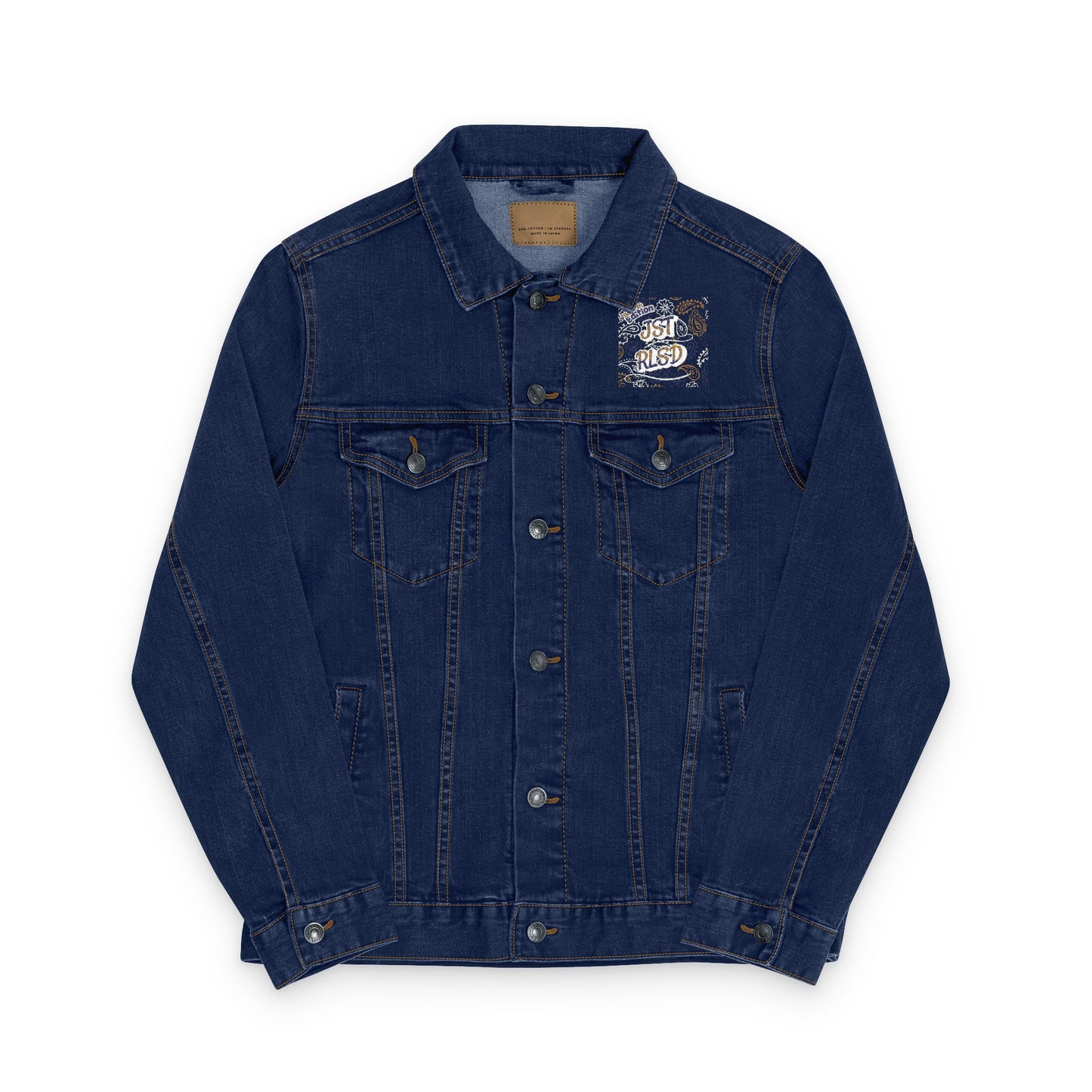 Stylish Unisex Embroidered Denim Jacket - Trendy, Casual, Fashion Statement, Perfect for Every Occasion, Gifts, Summer Layering