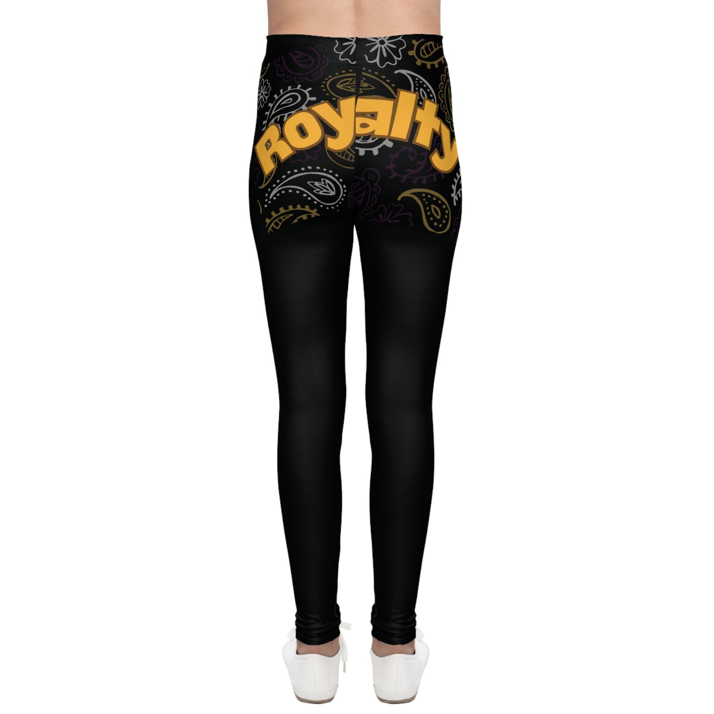 JST RLSD Youth 'Royalty' Black Paisley Leggings